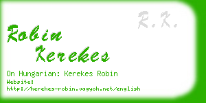 robin kerekes business card